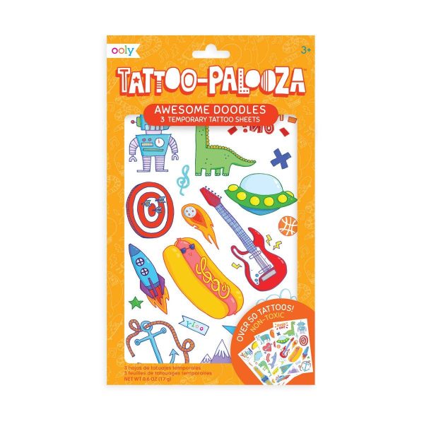 Tattoo Palooza Temporary Tattoo: Awesome Doodles Online now