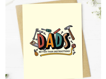 “Dads: Better Than Instructions” Getting Card Discount