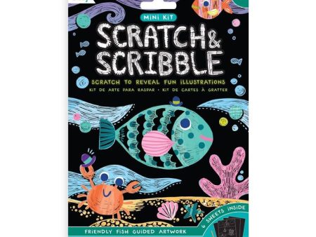 Mini Scratch & Scribble Art Kit: Friendly Fish Fashion