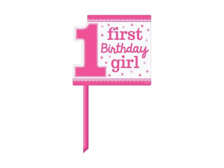 1st Birthday Girl Yard Sign For Cheap