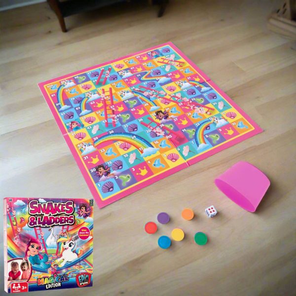 Magical Snakes & Ladders Board Game Hot on Sale