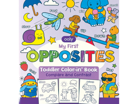 Toddler Coloring Book - Opposites Hot on Sale