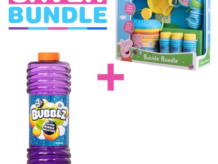 Peppa Pig Bubble Bundle + Bubblz 1Ltr. Bubble Solution Bundle Online