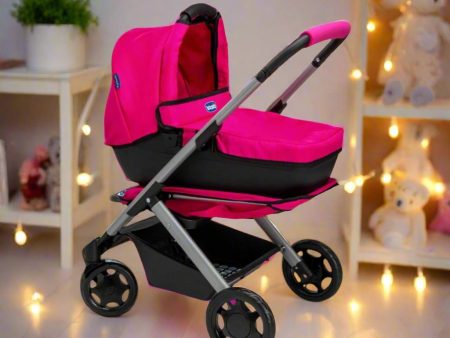 Chicco Junior 3-IN-1 Dolls Pram - Pink Discount