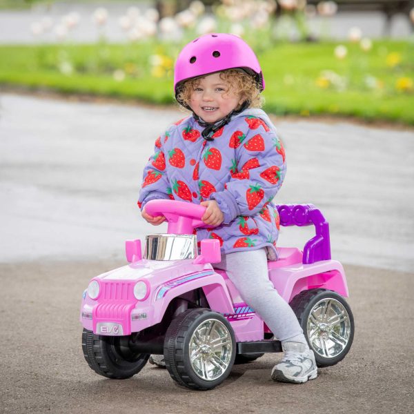 Evo 6V Kids Electric Ride On Pink Shimmer 4X4 Truck Discount