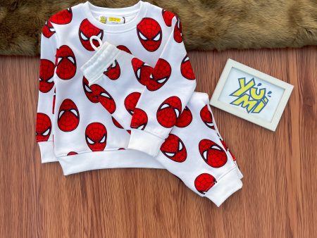 Spidey Superpower Fashion! Cozy Spiderman Print Sweatshirt & Matching Trouser Set Online