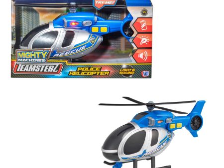 Teamsterz Lights & Sounds Police Helicopter - Medium Fashion