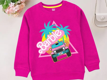 The Perfect Ride: Pink Barbie Jeep Sweatshirt for Girls Discount