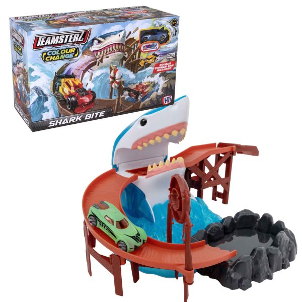 Teamsterz Colour Change Shark Bite Play Set Online now