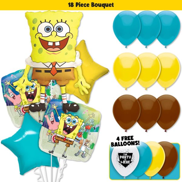 Spongebob Square Pants Deluxe Balloon Bouquet Kit on Sale