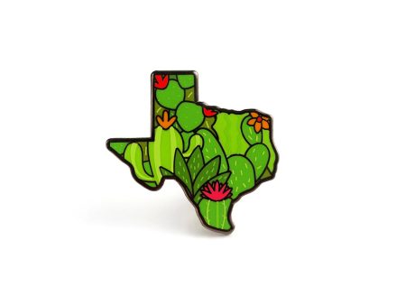 Texas Cacti Enamel Pin Fashion