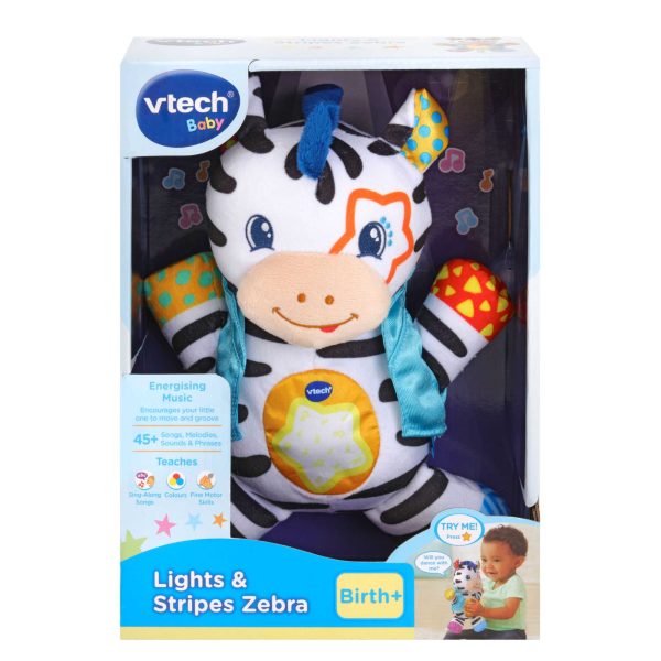 VTech Lights & Stripe Zebra Toy For Sale