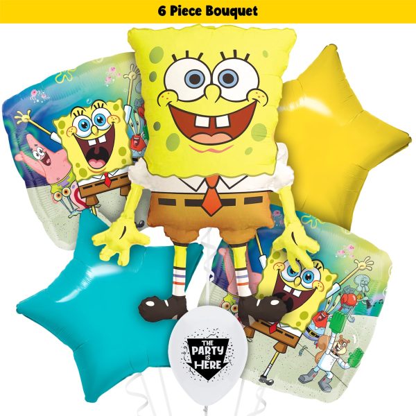 Spongebob Square Pants Deluxe Balloon Bouquet Kit on Sale