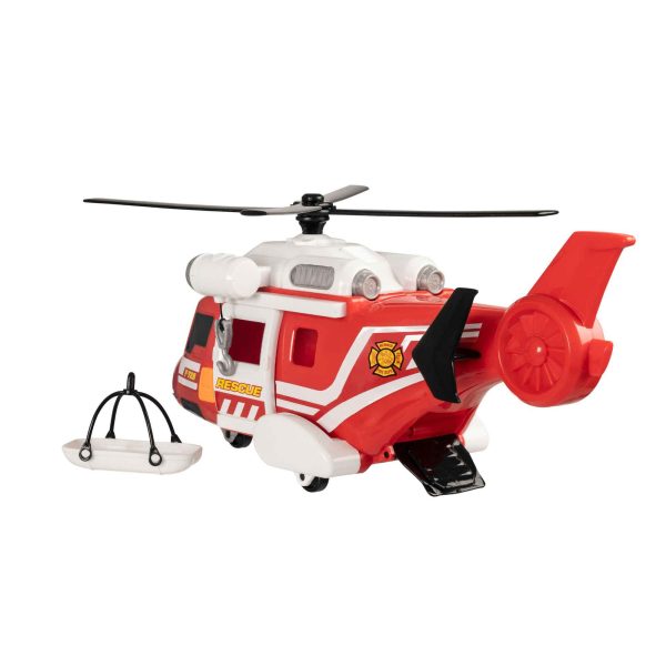 Teamsterz Mighty Machines Medium Light & Sound Fire Rescue Helicopter Online now