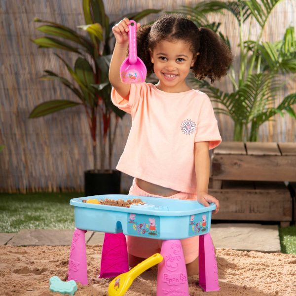 Peppa Pig Sand & Water Table - Includes Spade, Rake & Sand Moulds Online Sale