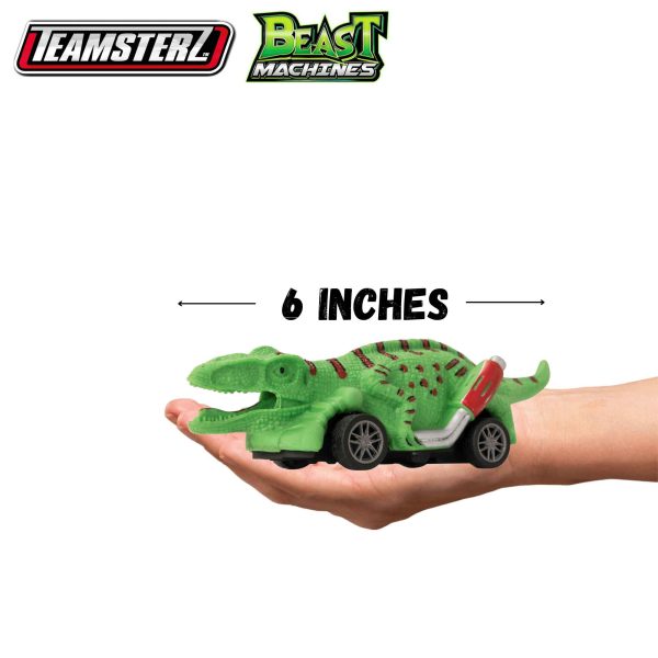 Teamsterz Beast Machine Pull-Back Dino Racers - 6 Cars Included on Sale