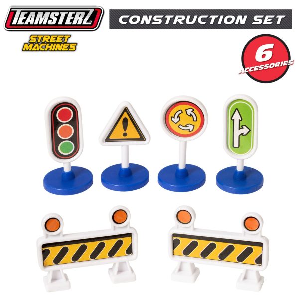 Teamsterz Street Machines Construction Playset | 12 Piece Construction Playset Online now