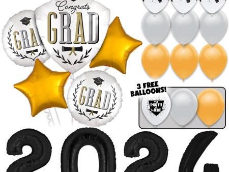 2024 Elegant Grad! Graduation Balloons Bouquet Kit For Cheap