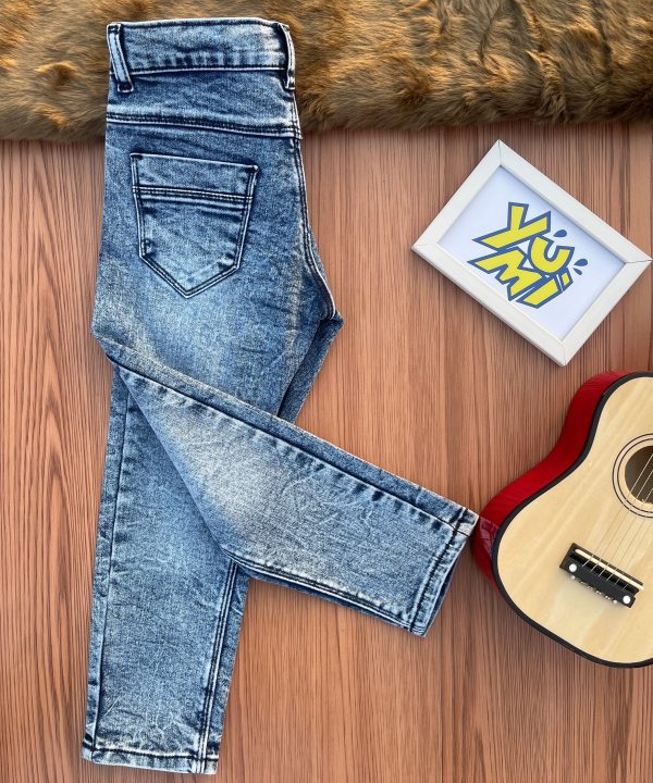 Rock and Roll Style with Kids  Blue Jeans - Mickey Guitar Embroidery Discount