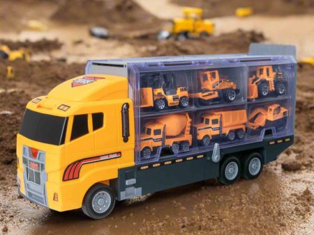 Teamsterz Construction Transporter Toy Truck Playset on Sale