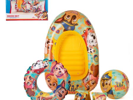 Paw Patrol Swim Pack - Swim Ring, Armbands, Beach Ball & Boat Cheap