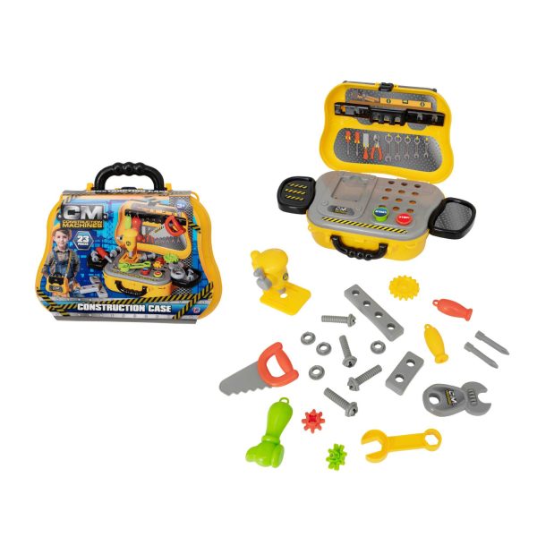 Construction Case Playset - Includes 23 Pieces on Sale