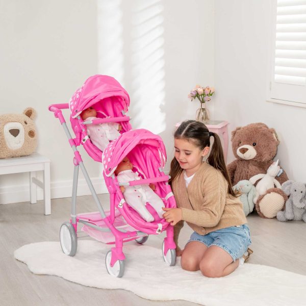 Dolly Tots Twin Dolls Pram Discount