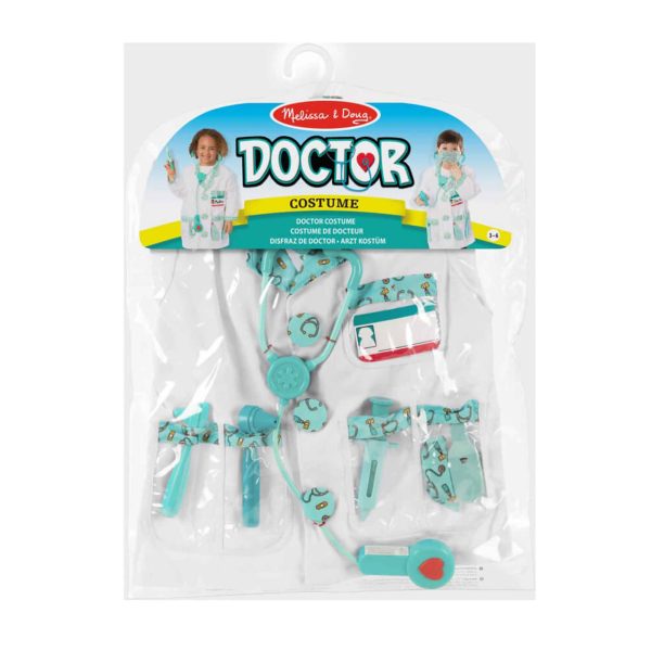 Melissa and Doug Doctor Fancy Dress + Peppa Pig s Medic Nurse Playset - Bundle For Discount