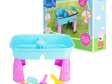 Peppa Pig Sand & Water Table - Includes Spade, Rake & Sand Moulds Online Sale