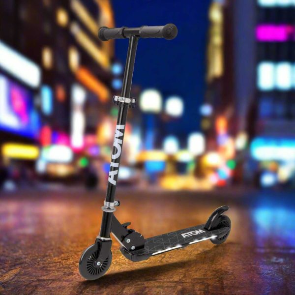 ATOM Light-Up Night Flash Scooter - Black For Cheap