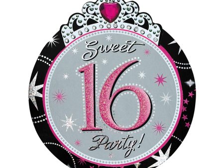 Sweet 16 Sparkle Jumbo Invitations 8pcs Online Sale