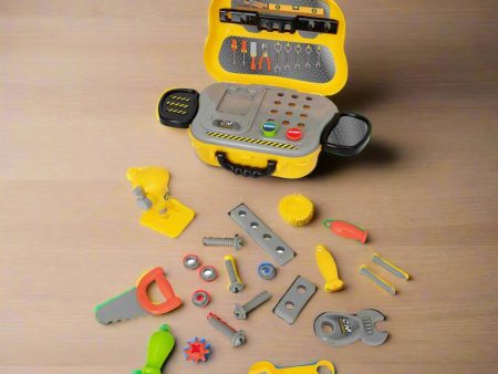 Construction Case Playset - Includes 23 Pieces on Sale