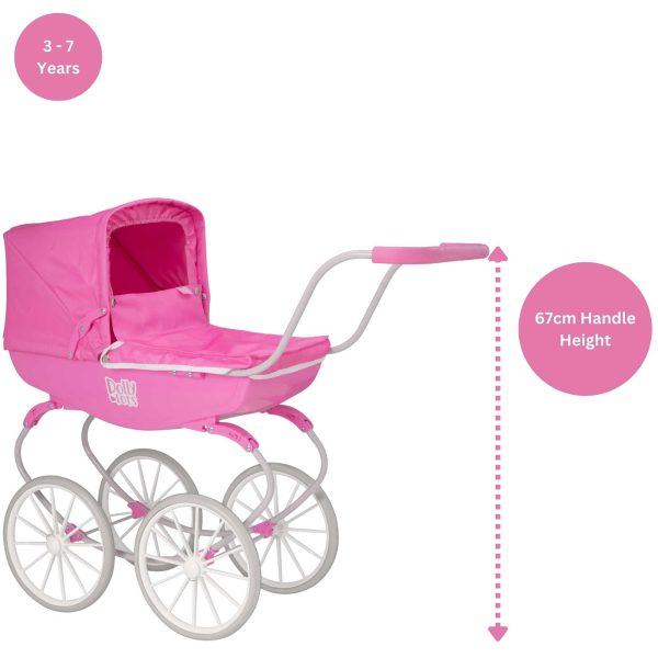 Dolly Tots Traditional Carriage Dolls Pram Online now