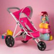 Chicco Pink 3 Wheeled Dolls Running Buggy Online now