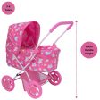 Baby Chic Junior Sweetie Dolls Pram with Unicorn Pattern For Discount