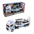 Teamsterz Mighty Machines Small Light & Sound Police Helicopter Transporter Fashion