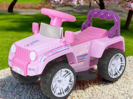 Evo 6V Kids Electric Ride On Pink Shimmer 4X4 Truck Discount