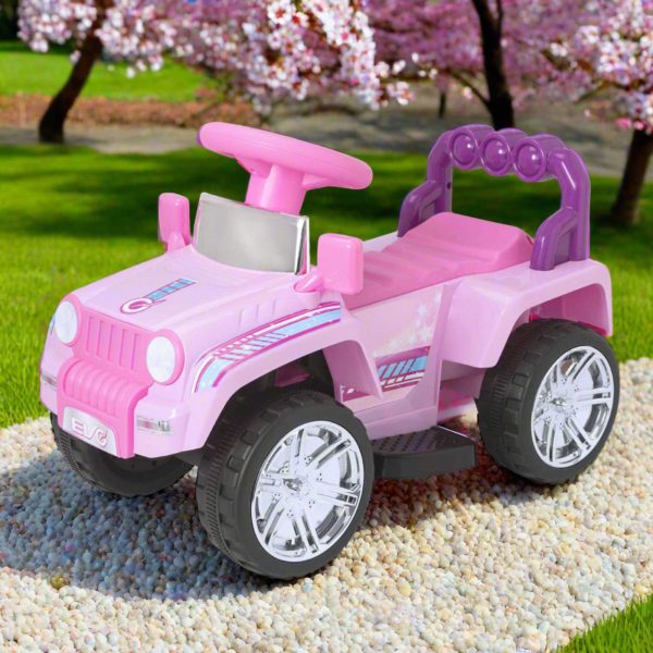 Evo 6V Kids Electric Ride On Pink Shimmer 4X4 Truck Discount