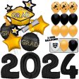 2024 Goin  for the Gold Grad! Graduation Balloons Bouquet Kit Fashion