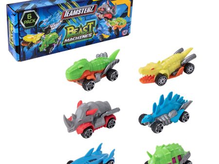 Teamsterz Beast Machine Car Play Set - 6 Cars Included Online Sale