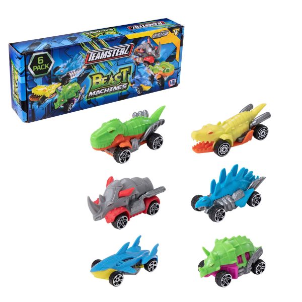 Teamsterz Beast Machine Car Play Set - 6 Cars Included Online Sale