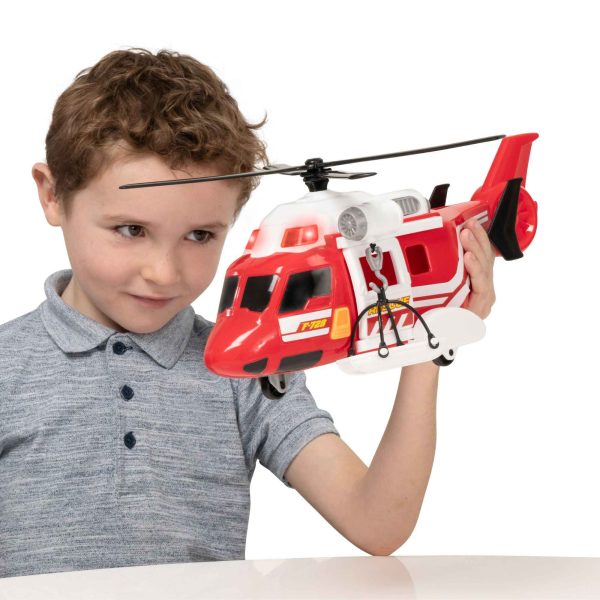 Teamsterz Mighty Machines Medium Light & Sound Fire Rescue Helicopter Online now