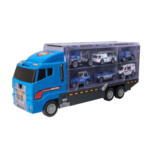 Teamsterz Police Service Transporter Toy Truck Playset Online Sale