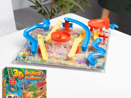 3D Snakes and Ladders Board Game - Dinosaur Edition Online Sale