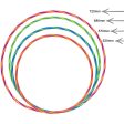 Rainbow Hula Hoops | Set of 4 For Cheap