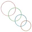 Rainbow Hula Hoops | Set of 4 For Cheap