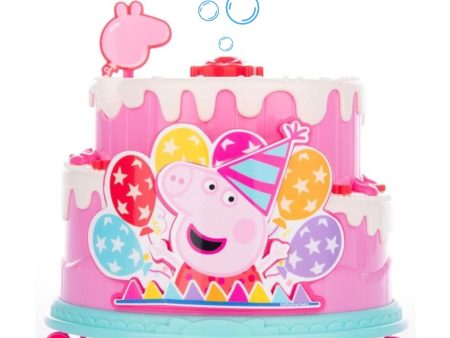 Peppa Pig Birthday Cake Bubble Blower - Includes Bubble Solution Cheap