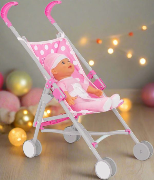 Dolly Tots Dolls Stroller - Includes Doll Online Hot Sale